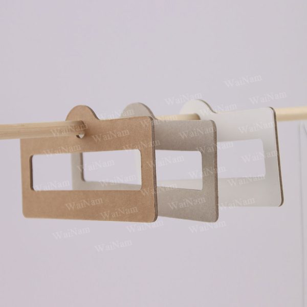 Recycled Scarf Cardboard Hooks